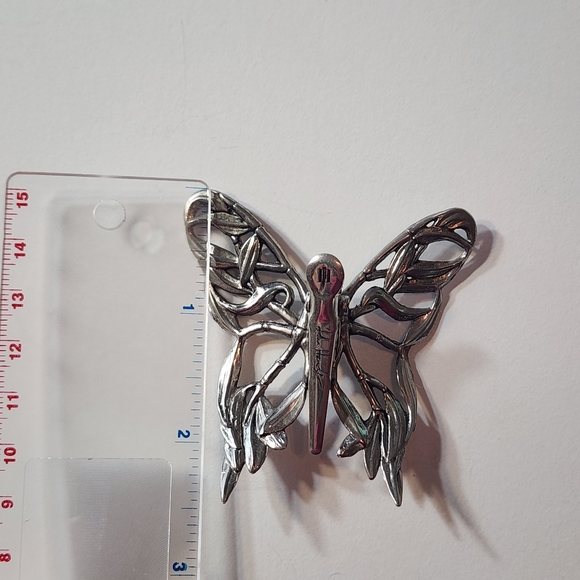 John Hardy for Neiman Marcus Butterfly Scarf Clip Brooch / Hair Accessory - Picture 9 of 10